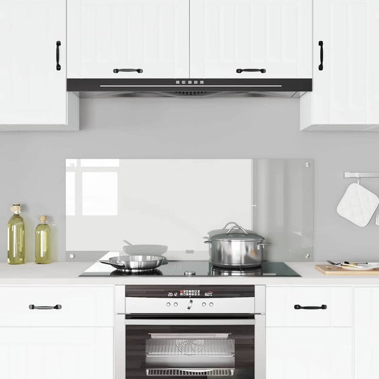 Vidaxl keuken spatscherm doorzichtig 120 x 50 cm gehard glas