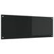 Vidaxl keuken spatscherm zwart 110 x 40 cm gehard glas
