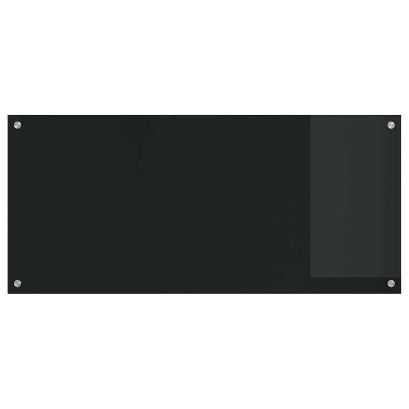 Load image into Gallery viewer, Vidaxl keuken spatscherm zwart 110 x 50 cm gehard glas
