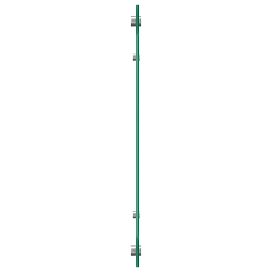 Vidaxl keuken spatscherm zwart 110 x 50 cm gehard glas