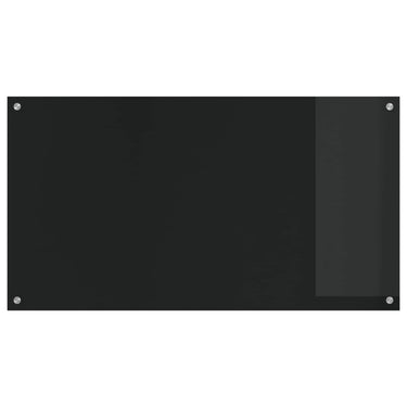 Vidaxl keuken spatscherm zwart 110 x 60 cm gehard glas