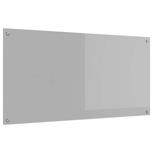 Vidaxl keuken spatscherm lichtgrijs 120 x 60 cm gehard glas