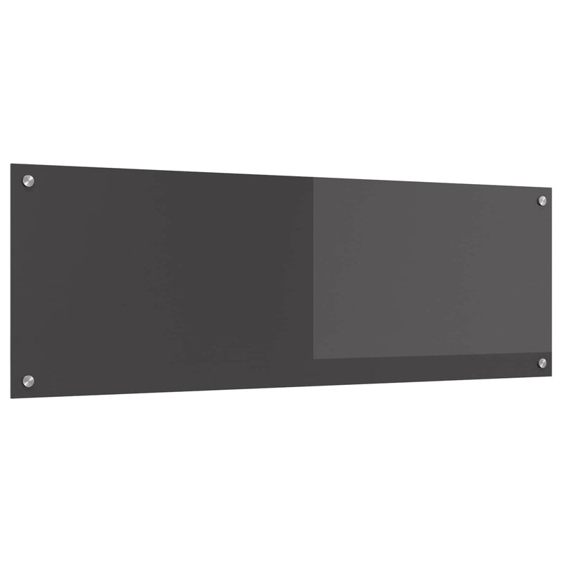 Load image into Gallery viewer, Vidaxl keuken spatscherm donkergrijs 120 x 40 cm gehard glas
