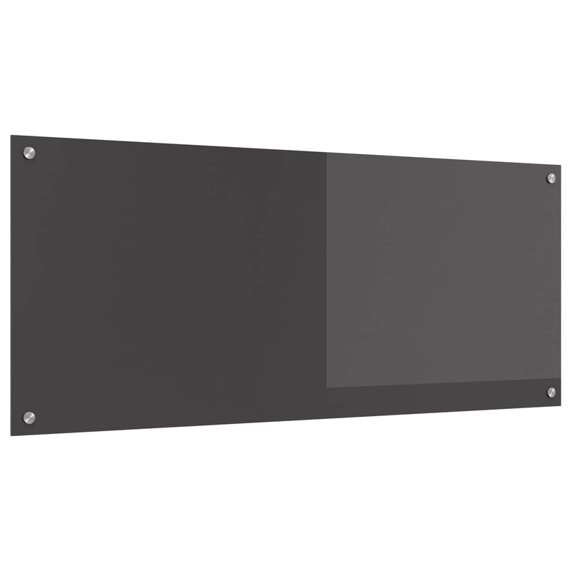 Load image into Gallery viewer, Vidaxl keuken spatscherm donkergrijs 120 x 50 cm gehard glas
