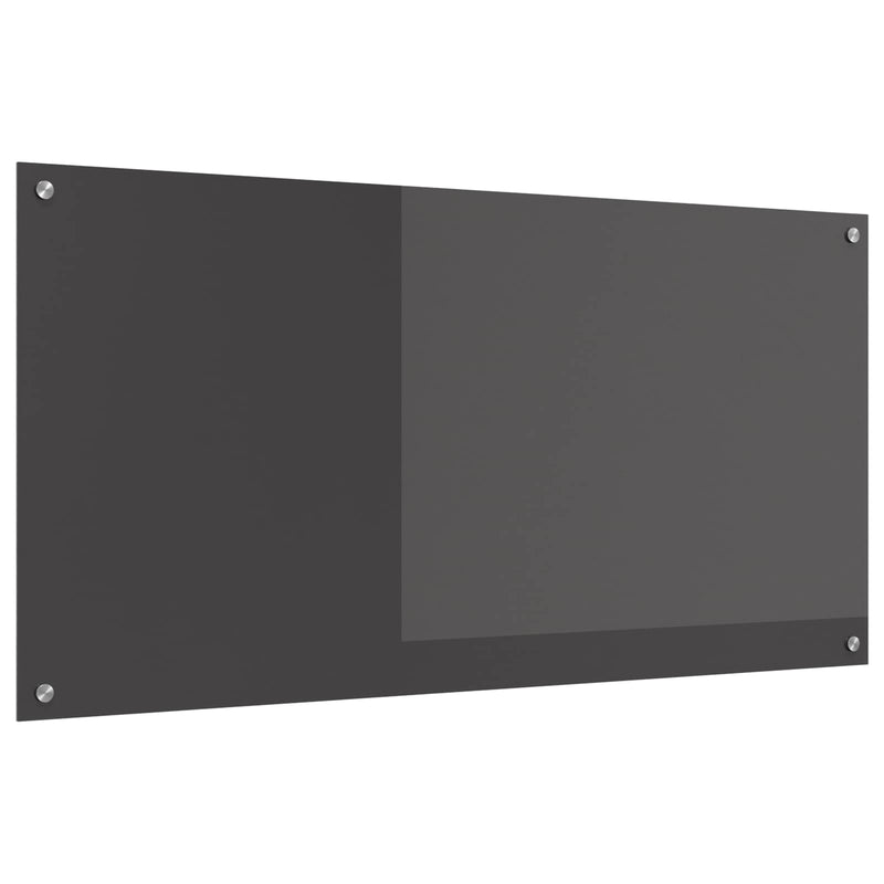 Load image into Gallery viewer, Vidaxl keuken spatscherm donkergrijs 120 x 60 cm gehard glas
