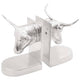 Vidaxl boekensteunen 2 pcs zilver 21,5 x 15,5 x 20 cm aluminium