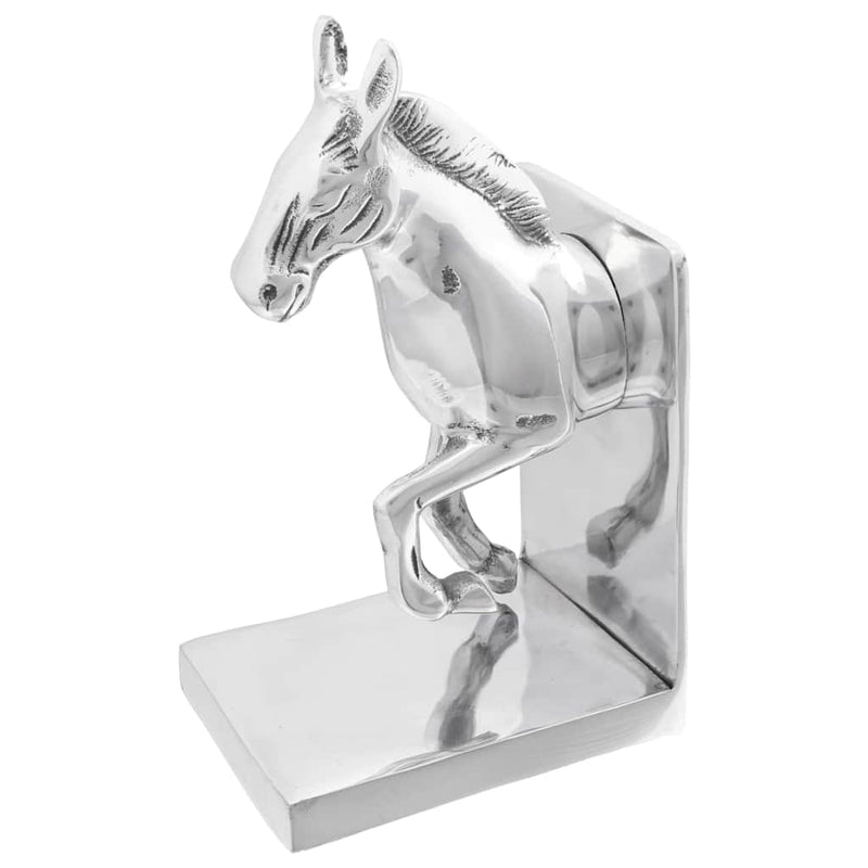 Load image into Gallery viewer, Vidaxl boekensteunen 2 pcs zilver 11 x 14 x 25 cm aluminium
