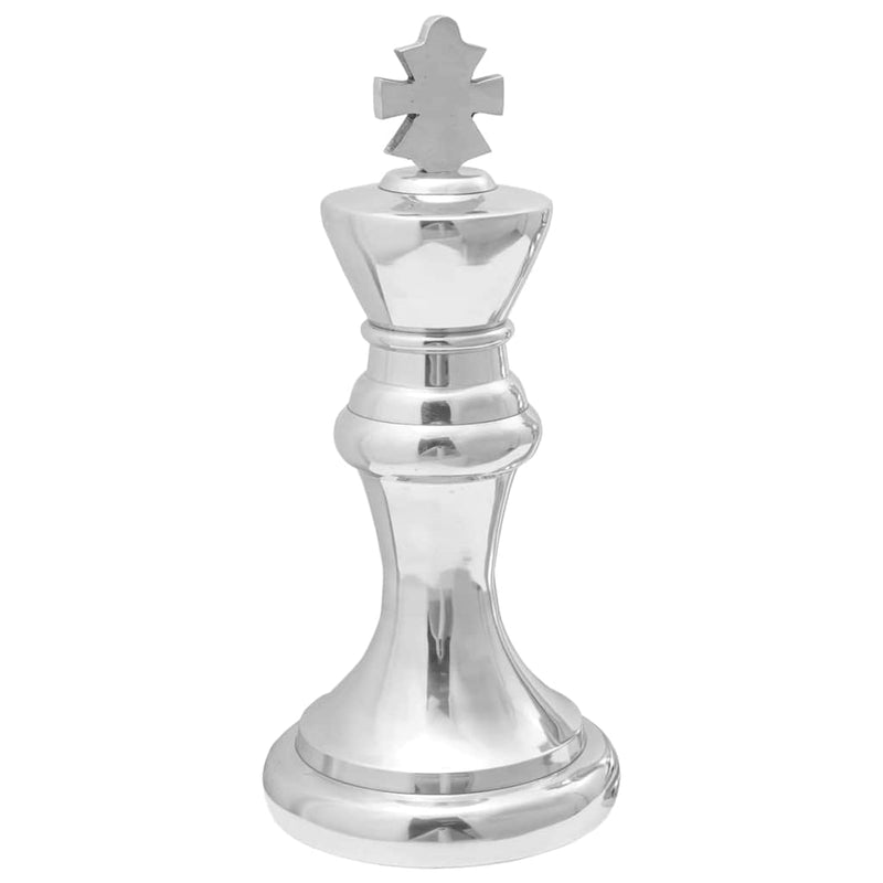Load image into Gallery viewer, Vidaxl beelden 2 pcs zilver 17 x 17 x 42 cm aluminium
