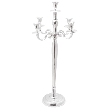 Vidaxl kaarsenhouder zilver 32 x 32 x 79,5 cm aluminium