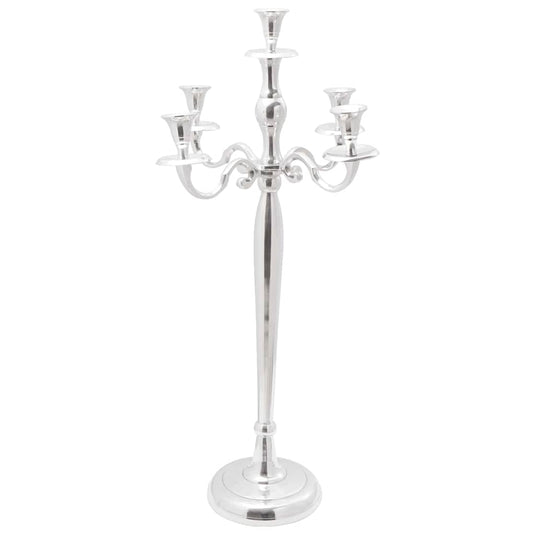 Vidaxl kaarsenhouder zilver 32 x 32 x 79,5 cm aluminium
