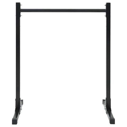 Vidaxl dip station 2 pcs zwart 55 x 90 x 104.5 cm gepoedercoat staal