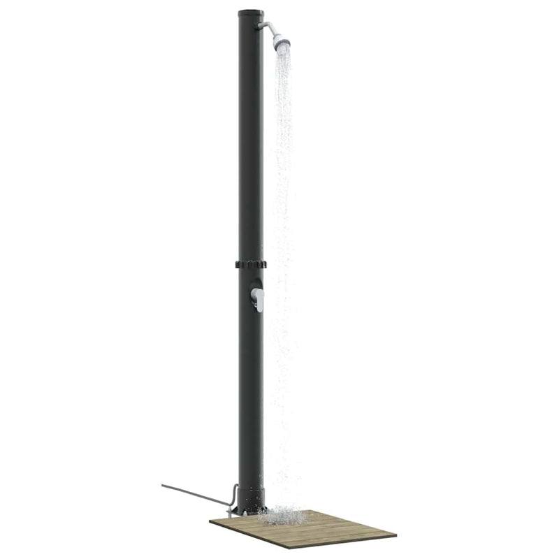 Load image into Gallery viewer, Vidaxl buitenzonne-douche zwart 217 cm pvc en aluminium
