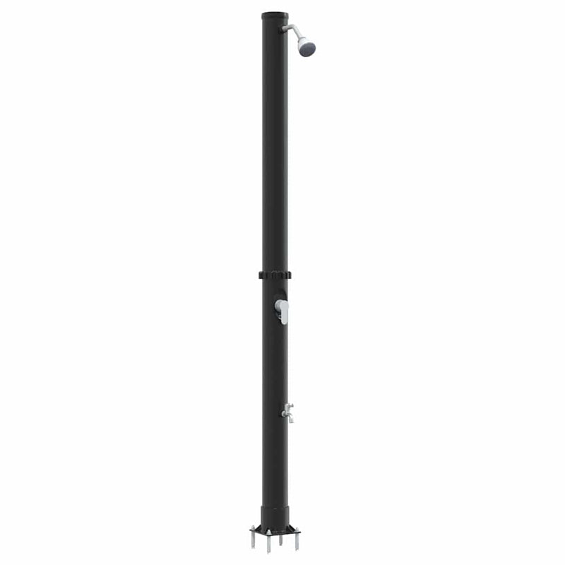 Load image into Gallery viewer, Vidaxl buitenzonne-douche zwart 217 cm pvc en aluminium
