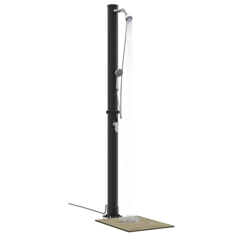 Load image into Gallery viewer, Vidaxl buitenzonne-douche zwart 217 cm pvc en aluminium
