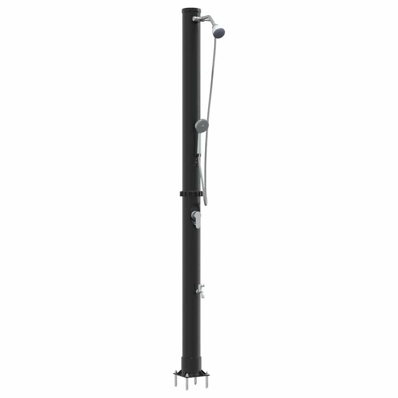 Load image into Gallery viewer, Vidaxl buitenzonne-douche zwart 217 cm pvc en aluminium
