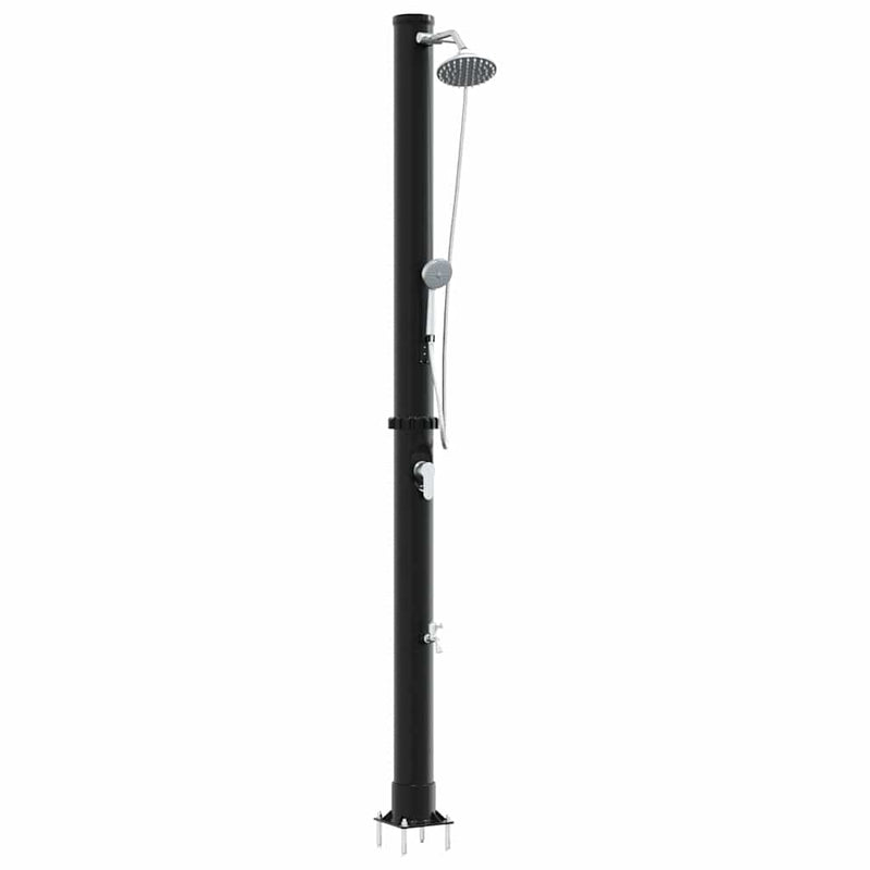 Load image into Gallery viewer, Vidaxl buitenzonne-douche zwart 217 cm pvc en aluminium
