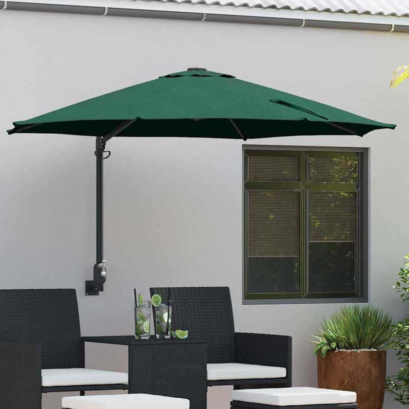 Load image into Gallery viewer, Vidaxl tuinparasol groen 248 x 248 x 148 cm polyester en staal
