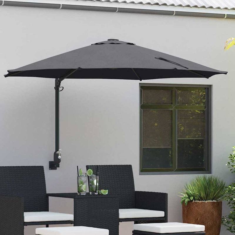 Load image into Gallery viewer, Vidaxl tuinparasol antraciet 248 x 248 x 148 cm polyester en staal
