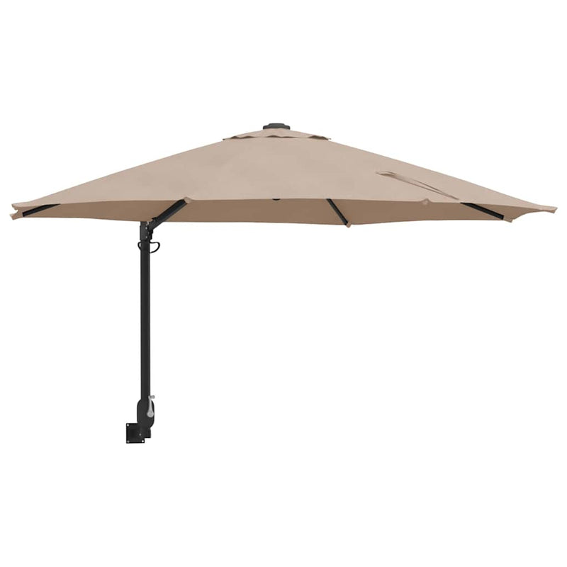 Load image into Gallery viewer, Vidaxl tuinparasol taupe 248 x 248 x 148 cm polyester en staal
