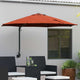Vidaxl tuinparasol terracotta 248 x 248 x 148 cm polyester en staal