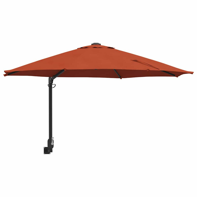 Load image into Gallery viewer, Vidaxl tuinparasol terracotta 248 x 248 x 148 cm polyester en staal
