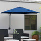 Vidaxl tuinparasol azurblauw 248 x 248 x 148 cm polyester en staal