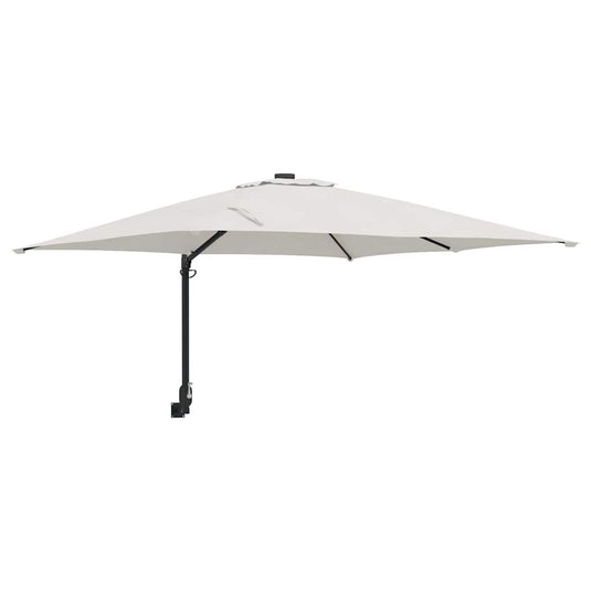 Vidaxl tuinparasol zand 248,5 x 247,5 x 160 cm polyester en staal