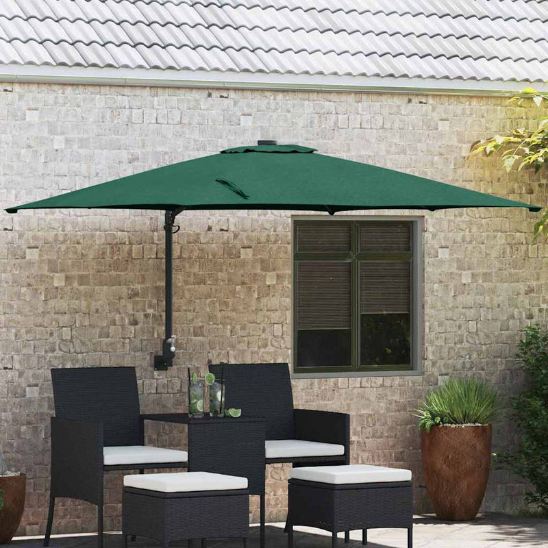Load image into Gallery viewer, Vidaxl tuinparasol groen 248,5 x 247,5 x 160 cm polyester en staal

