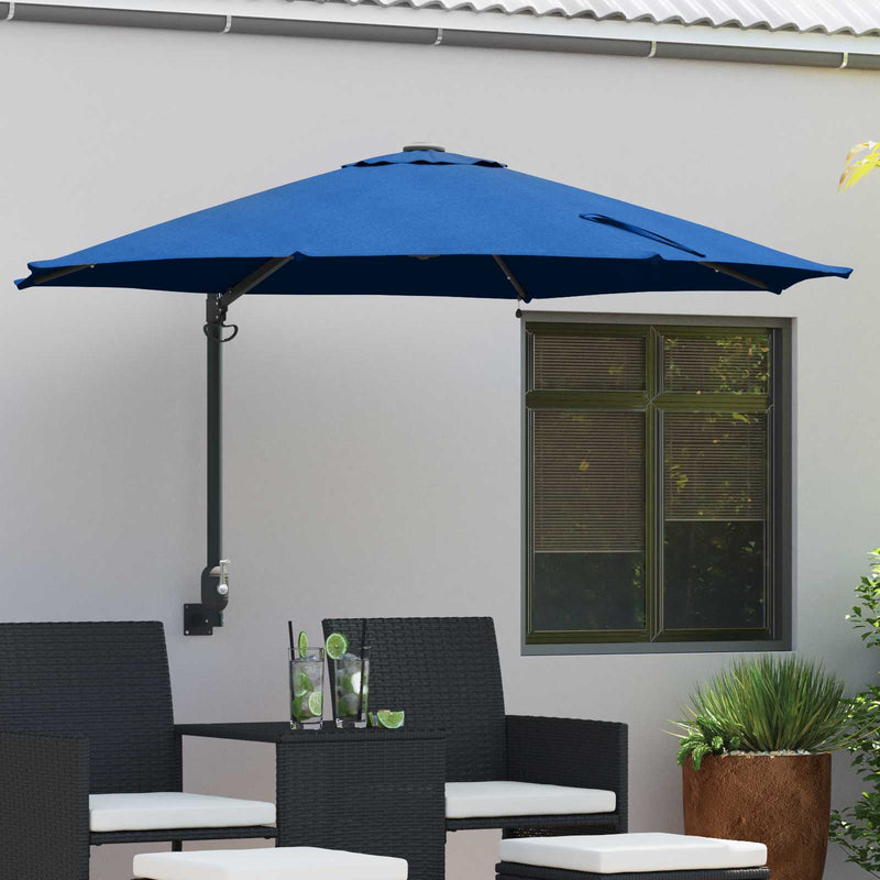 Load image into Gallery viewer, Vidaxl tuinparasol azurblauw 248 x 248 x 148 cm polyester en staal
