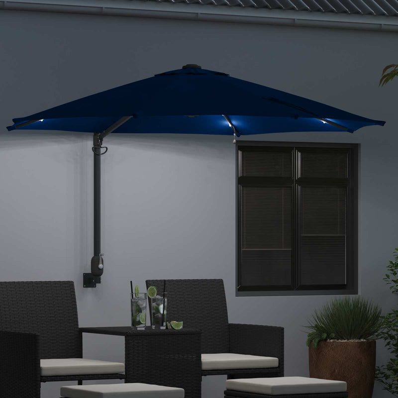 Load image into Gallery viewer, Vidaxl tuinparasol azurblauw 248 x 248 x 148 cm polyester en staal
