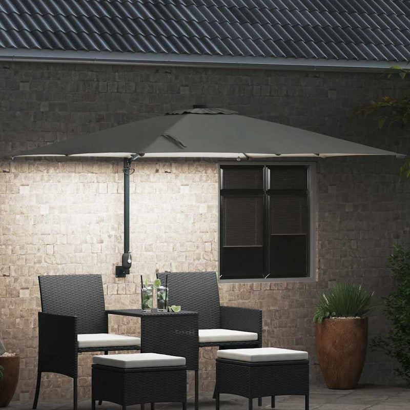 Load image into Gallery viewer, Vidaxl tuinparasol zand 248,5 x 247,5 x 160 cm polyester en staal
