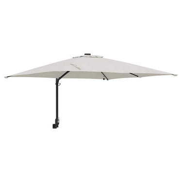Vidaxl tuinparasol zand 248,5 x 247,5 x 160 cm polyester en staal