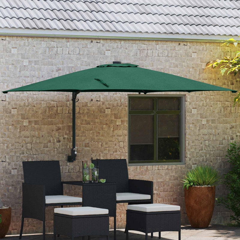 Load image into Gallery viewer, Vidaxl tuinparasol groen 248,5 x 247,5 x 160 cm polyester en staal
