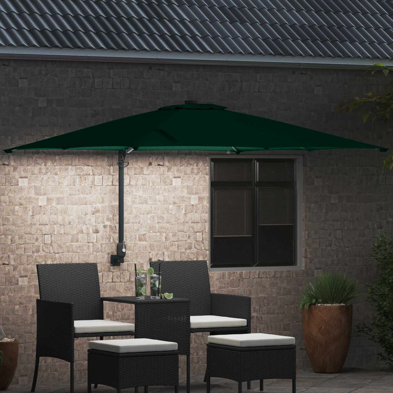 Load image into Gallery viewer, Vidaxl tuinparasol groen 248,5 x 247,5 x 160 cm polyester en staal

