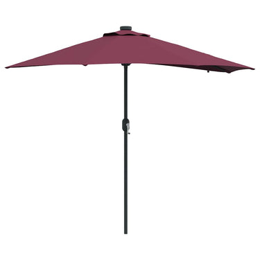 Vidaxl tuinparasol bordeaux rood 294 x 150 x 223 cm polyester en staal