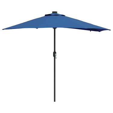 Vidaxl tuinparasol azurblauw 294 x 150 x 223 cm polyester en staal