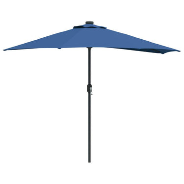 Vidaxl tuinparasol azurblauw 294 x 150 x 224 cm polyester en staal