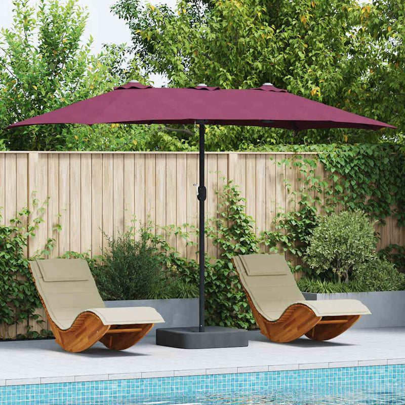 Load image into Gallery viewer, Vidaxl tuinparasol bordeaux rood 385 x 209 x 244 cm polyester en staal
