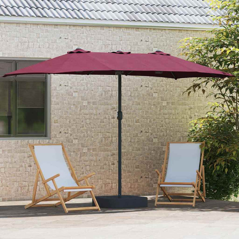 Load image into Gallery viewer, Vidaxl tuinparasol bordeaux rood 385 x 209 x 244 cm polyester en staal
