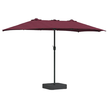 Vidaxl tuinparasol bordeaux rood 385 x 209 x 244 cm polyester en staal
