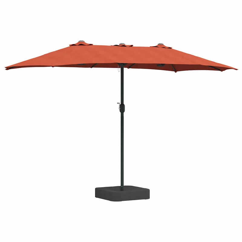 Load image into Gallery viewer, Vidaxl tuinparasol terracotta 385 x 209 x 244 cm polyester en staal
