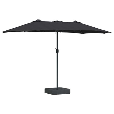 Vidaxl tuinparasol zwart 385 x 209 x 244 cm polyester en staal