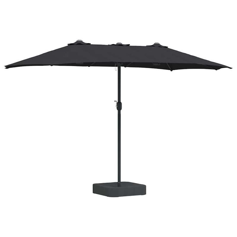 Load image into Gallery viewer, Vidaxl tuinparasol zwart 385 x 209 x 244 cm polyester en staal
