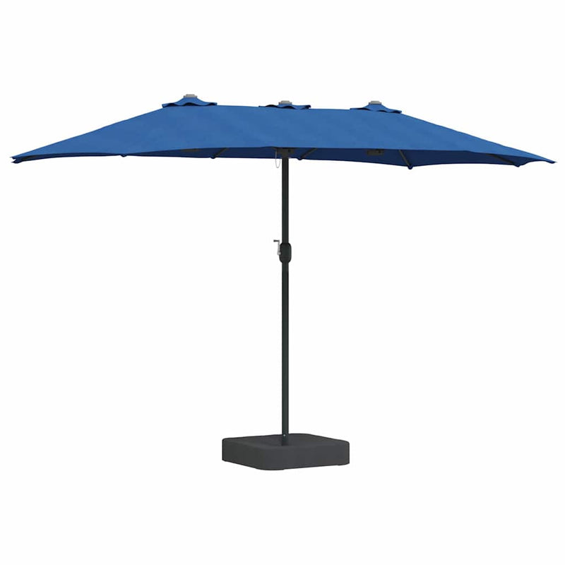 Load image into Gallery viewer, Vidaxl tuinparasol azurblauw 385 x 209 x 244 cm polyester en staal
