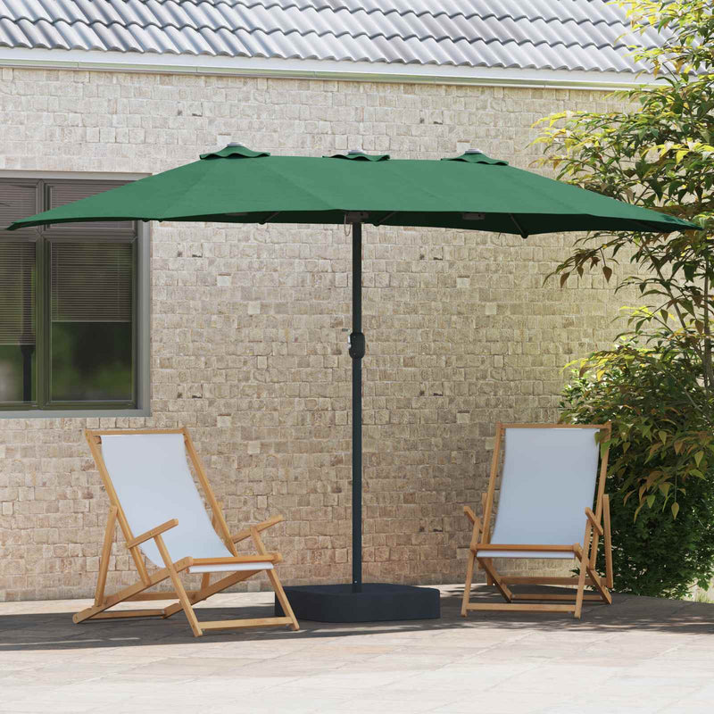 Load image into Gallery viewer, Vidaxl tuinparasol groen 385 x 209 x 244 cm polyester
