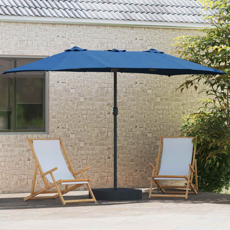 Load image into Gallery viewer, Vidaxl tuinparasol azurblauw 385 x 209 x 244 cm polyester
