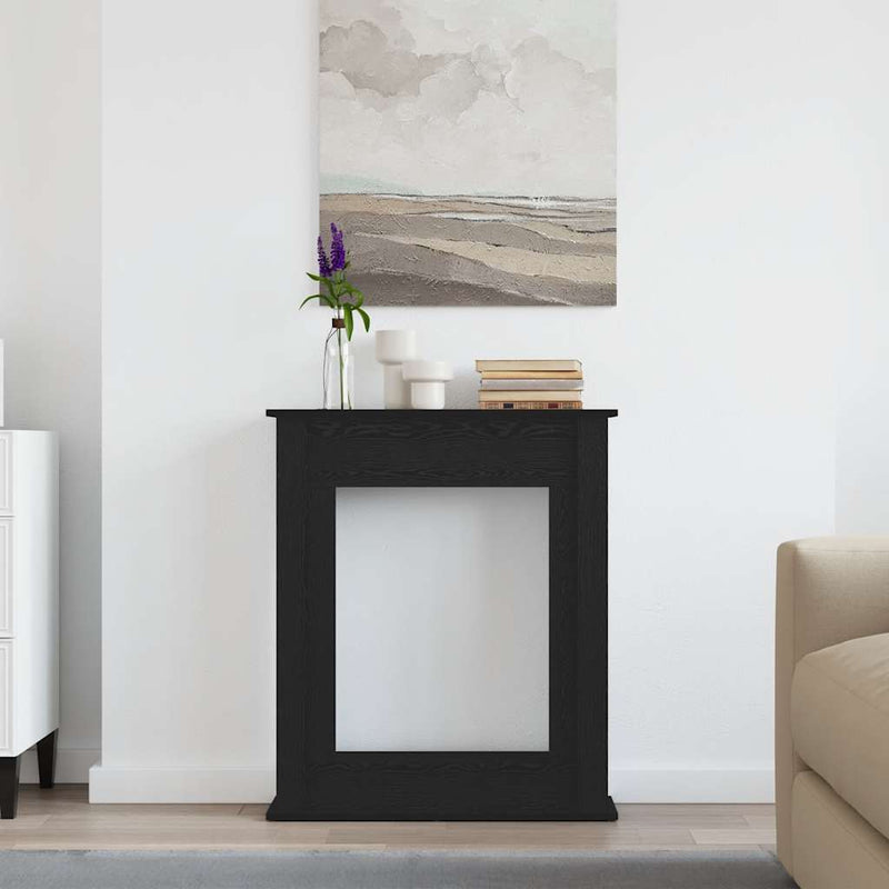 Load image into Gallery viewer, Vidaxl haardombouw zwarte eiken 75x20x87,5 cm engineered wood
