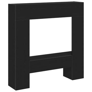 Vidaxl haardombouw 81x18x82 cm spaanplaat zwart eikenkleurig