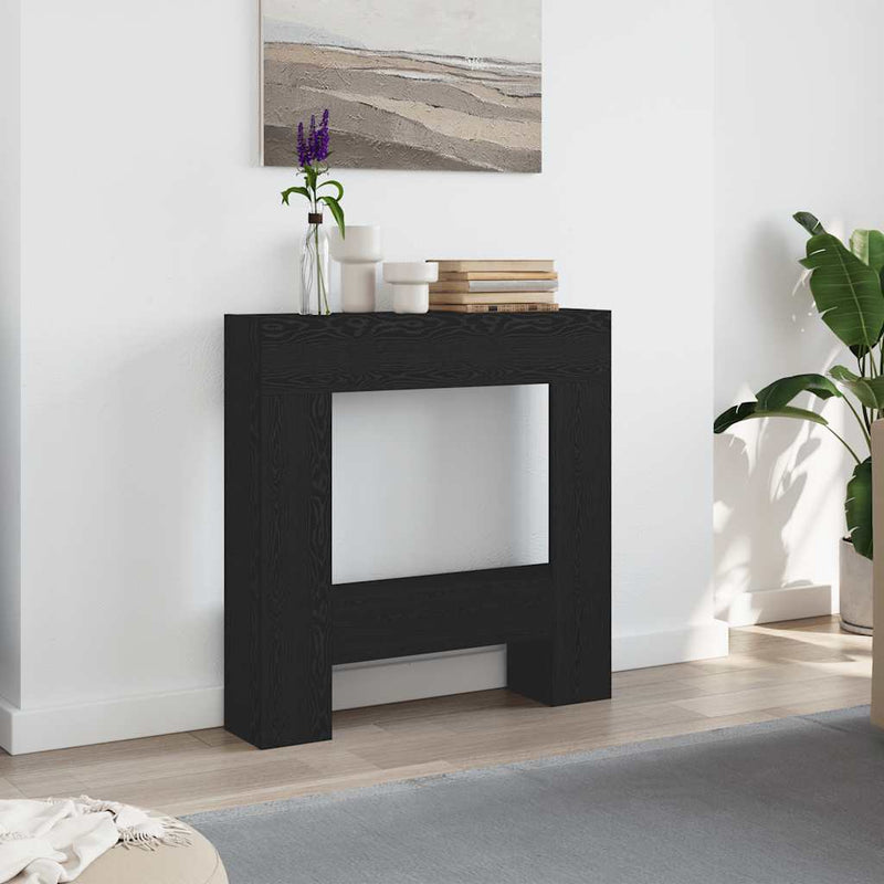 Load image into Gallery viewer, Vidaxl haardombouw 81x18x82 cm spaanplaat zwart eikenkleurig
