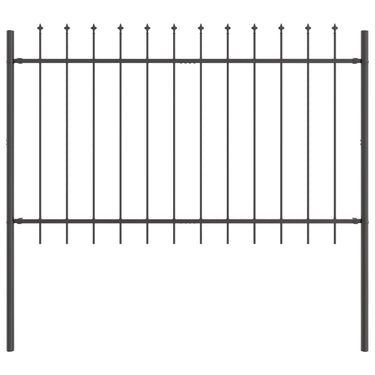 Vidaxl tuinhek 2 pcs grijs 3,4 x 1 m poedercoating staal